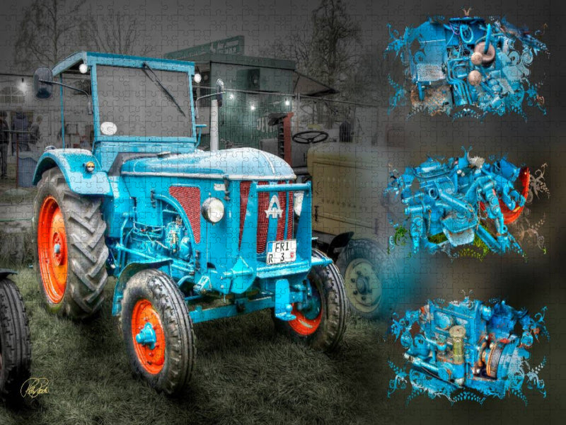Oldtimer Traktor Hanomag - CALVENDO Foto-Puzzle'