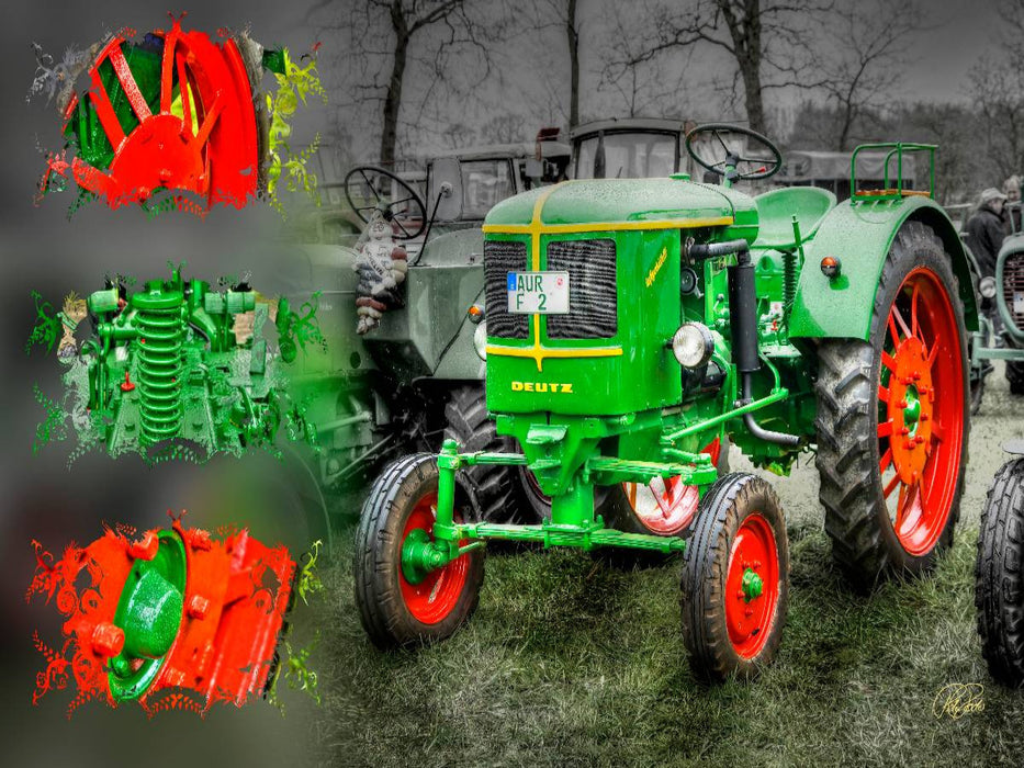 Oldtimer Traktor Deutz - CALVENDO Foto-Puzzle'