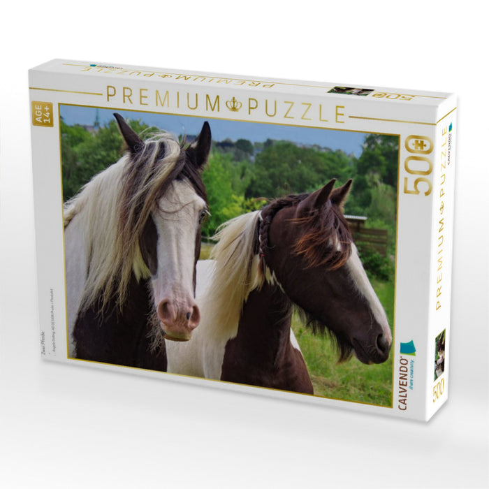 Zwei Pferde - CALVENDO Foto-Puzzle'