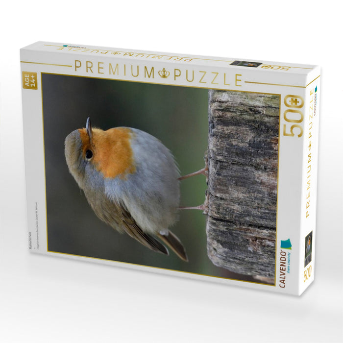 Rotkehlchen - CALVENDO Foto-Puzzle'