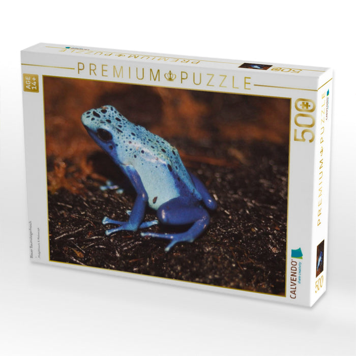 Blauer Baumsteigerfrosch - CALVENDO Foto-Puzzle'