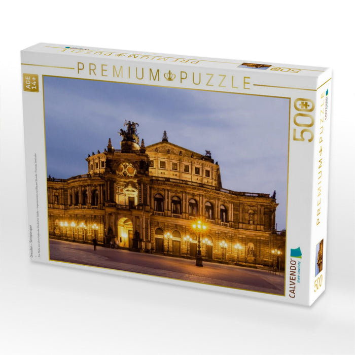 Dresden - Semperoper - CALVENDO Foto-Puzzle'