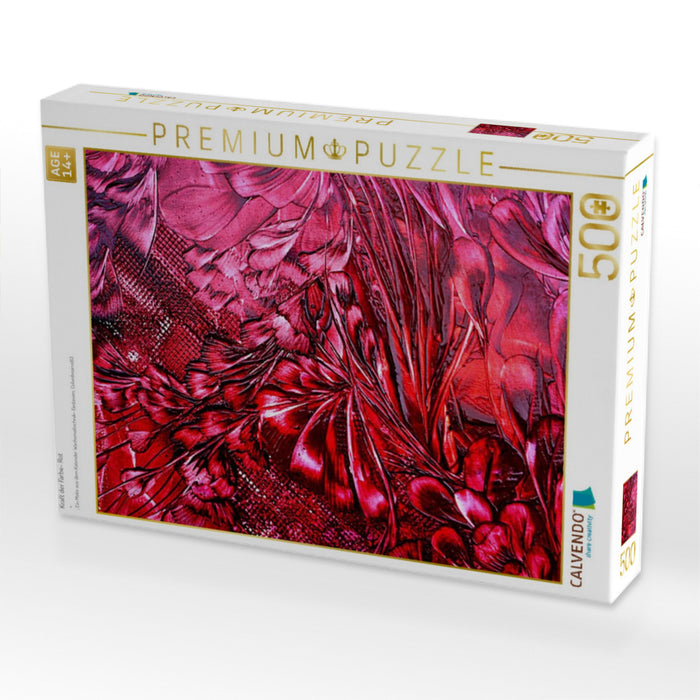 Kraft der Farbe- Rot - CALVENDO Foto-Puzzle'