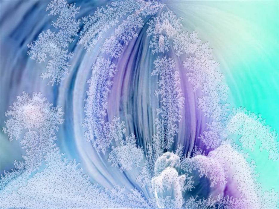Eisblumen - CALVENDO Foto-Puzzle'