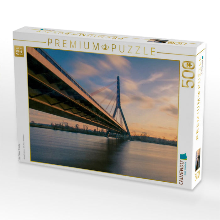 Die Fleher Brücke - CALVENDO Foto-Puzzle'