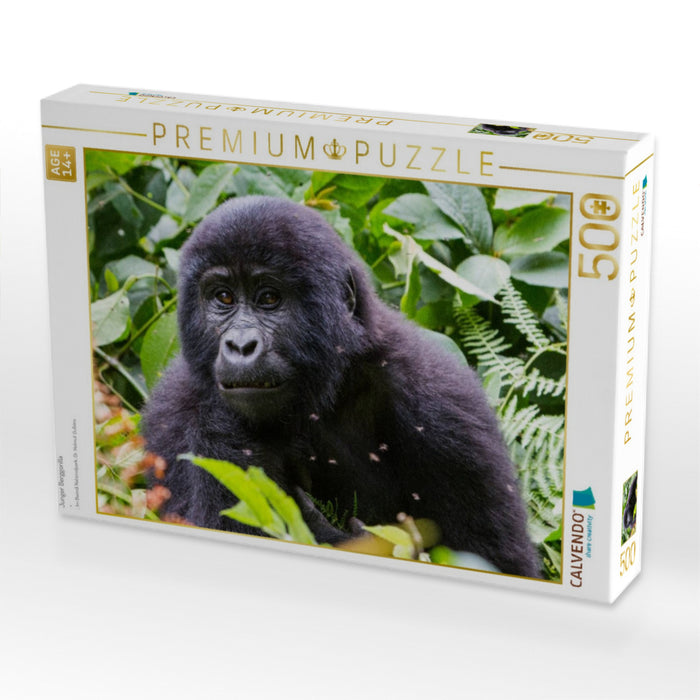 Junger Berggorilla - CALVENDO Foto-Puzzle'