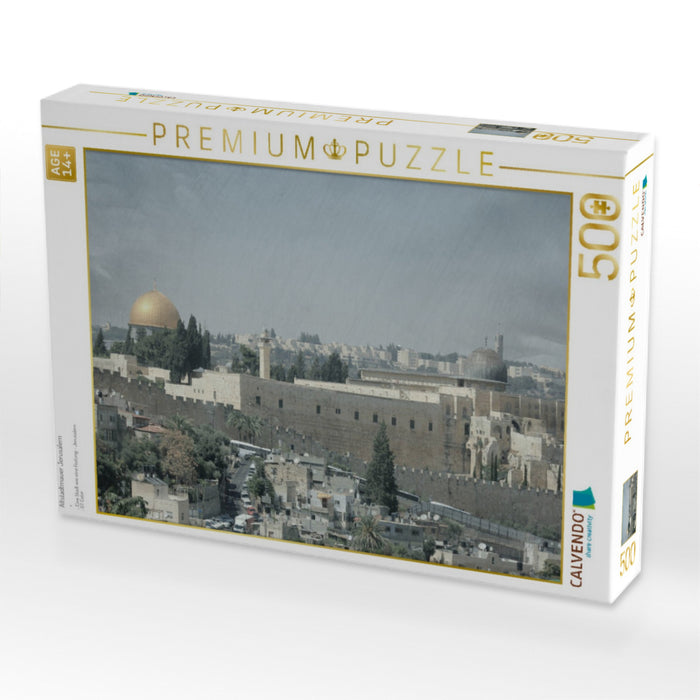 Altstadtmauer Jerusalem - CALVENDO Foto-Puzzle'