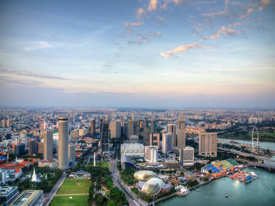 Blick über Singapur - CALVENDO Foto-Puzzle'