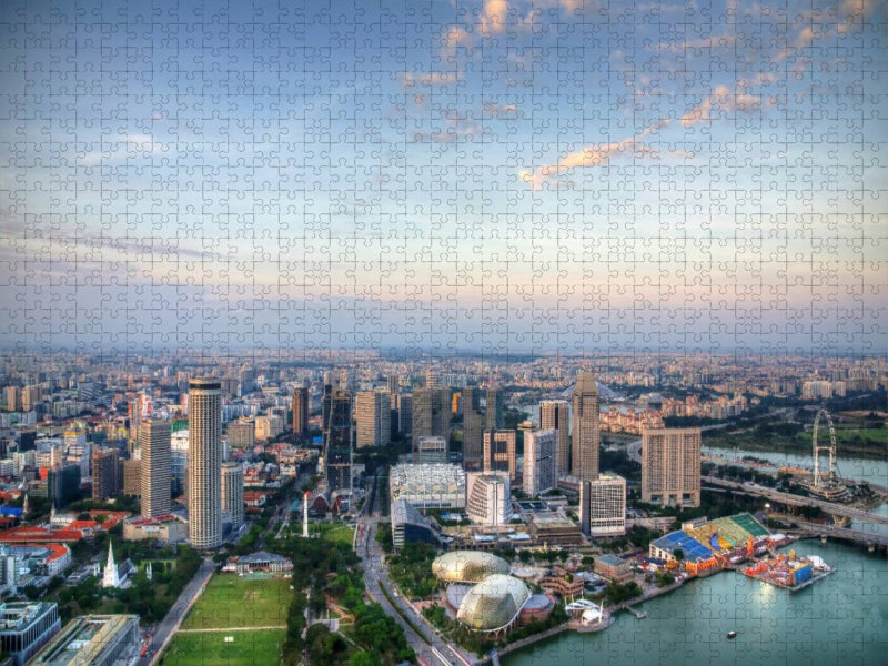 Blick über Singapur - CALVENDO Foto-Puzzle'