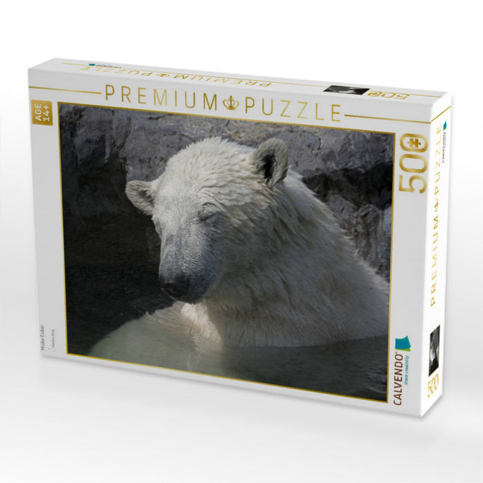 Müder Eisbär - CALVENDO Foto-Puzzle'