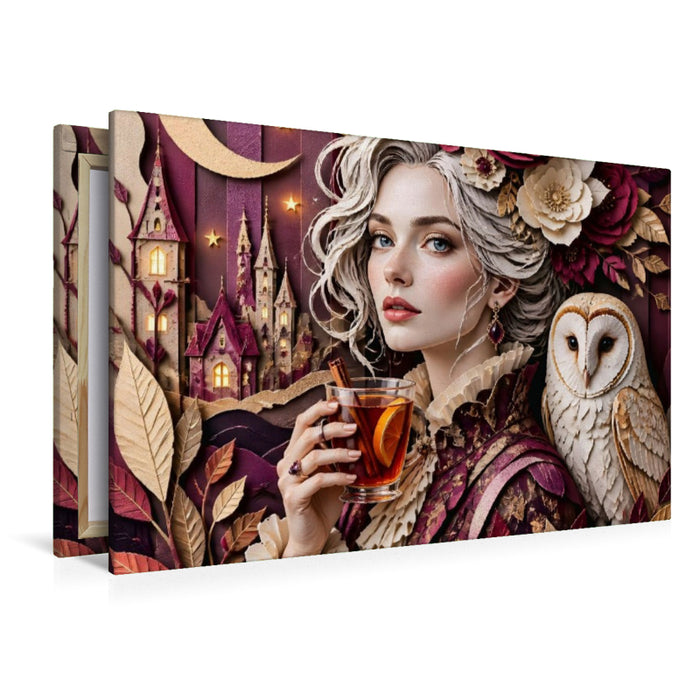 Premium Textil-Leinwand Würze für graue Tage