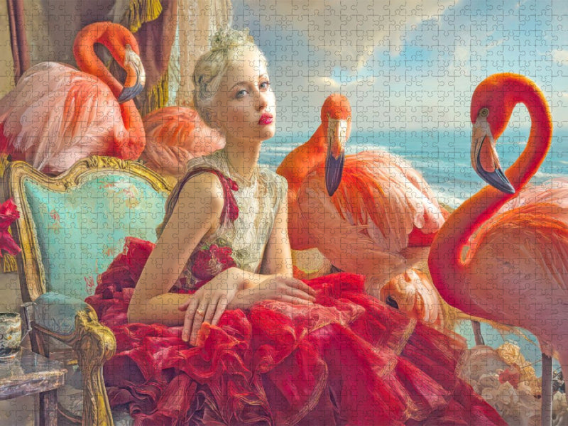 Flamingos - CALVENDO Foto-Puzzle'