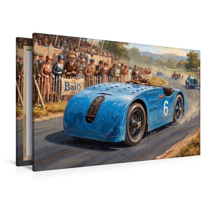 Premium Textil-Leinwand Bugatti in den 1920er Jahren
