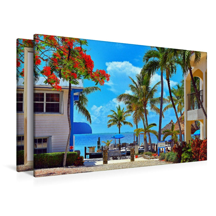 Premium Textil-Leinwand Miami Keys