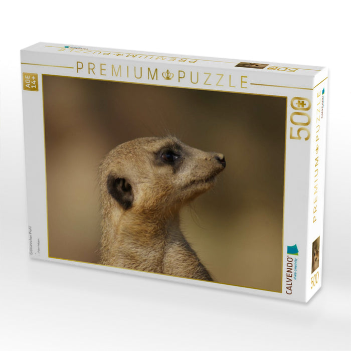 Erdmännchen Profil - CALVENDO Foto-Puzzle'