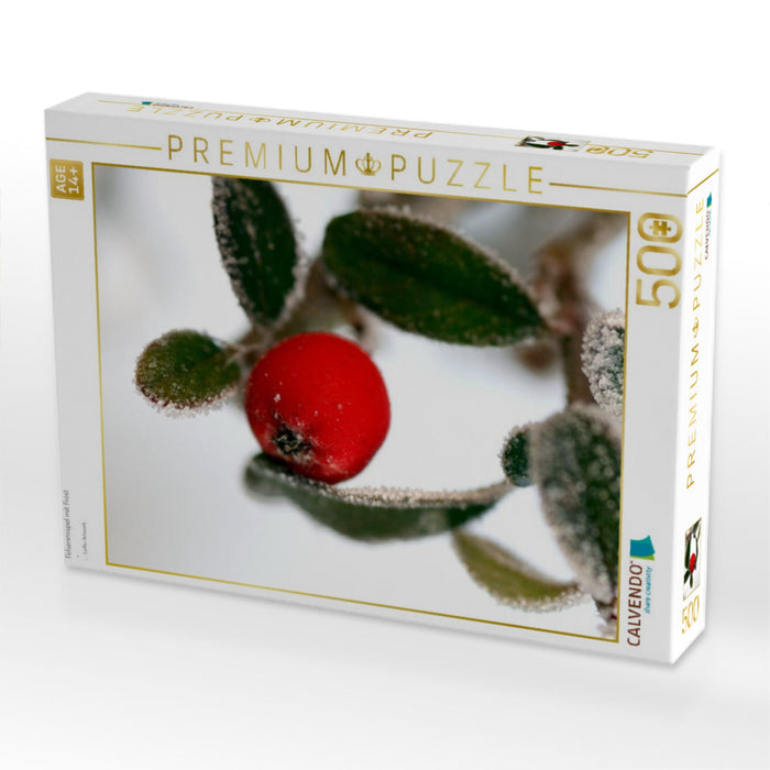 Felsenmispel mit Frost - CALVENDO Foto-Puzzle'