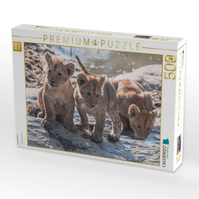 Löwenbabies - CALVENDO Foto-Puzzle'