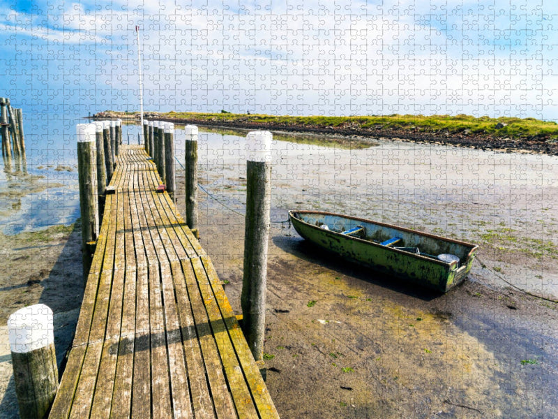 Boot im Watt - CALVENDO Foto-Puzzle'