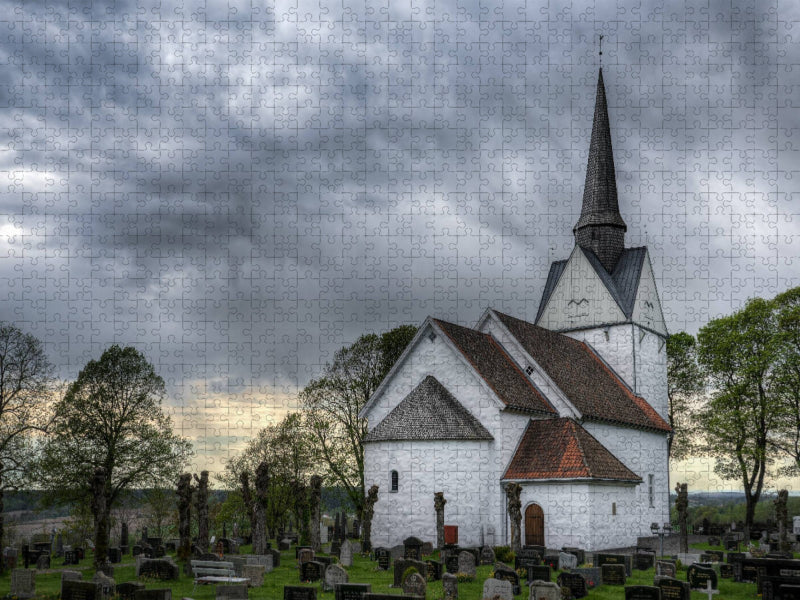 Råde Kirche - CALVENDO Foto-Puzzle'