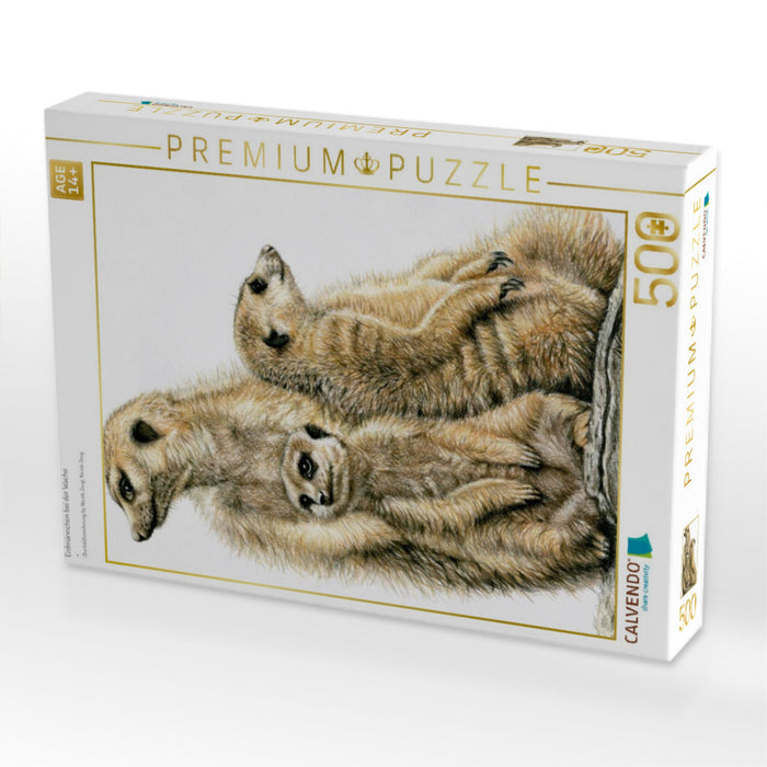 Erdmännchen bei der Wache - CALVENDO Foto-Puzzle'