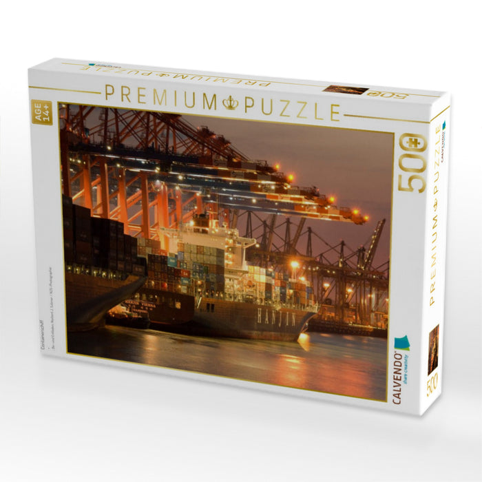 Containerschiff - CALVENDO Foto-Puzzle'