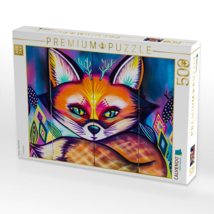 Fuchs - Konf Leaf - CALVENDO Foto-Puzzle'