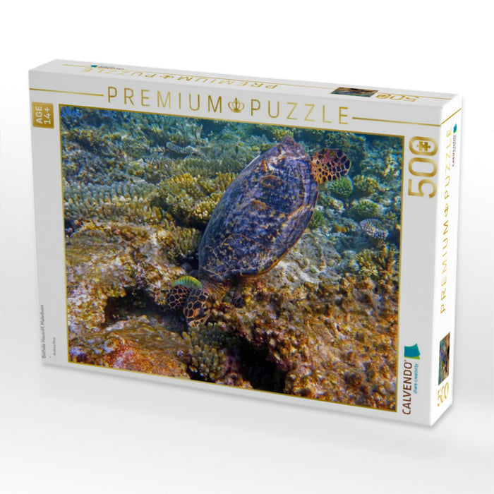 Bathala Hausriff, Malediven - CALVENDO Foto-Puzzle'