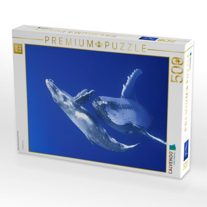 Stolze Buckelwal Mutter - CALVENDO Foto-Puzzle'