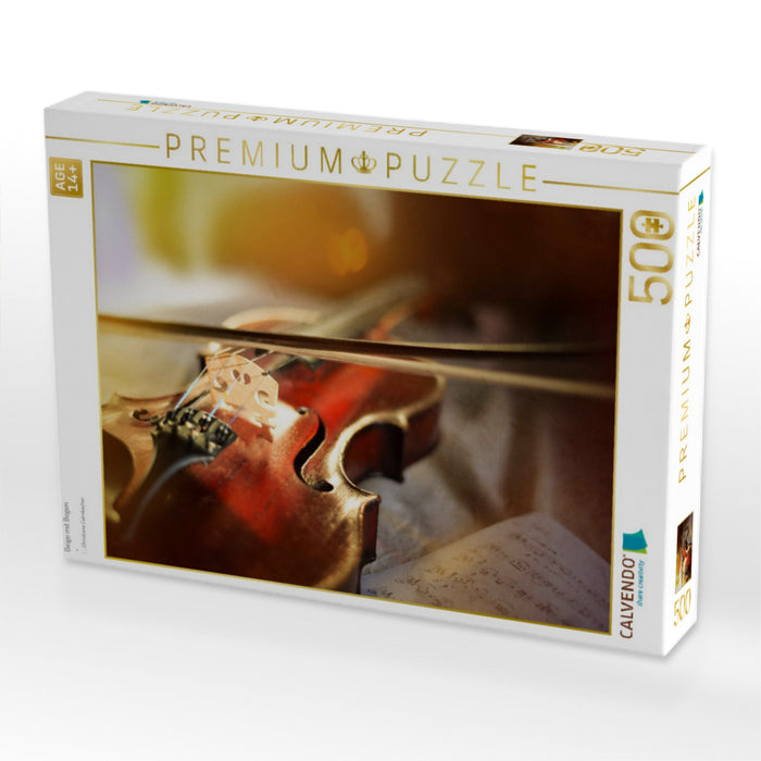 Geige mit Bogen - CALVENDO Foto-Puzzle'