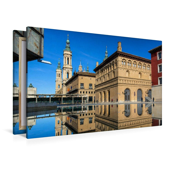 Premium Textil-Leinwand La Lonja Architektur