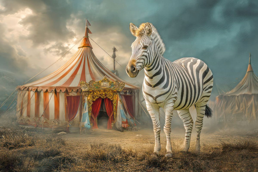 Premium Textil-Leinwand Ein ungewöhnlicher Zirkus