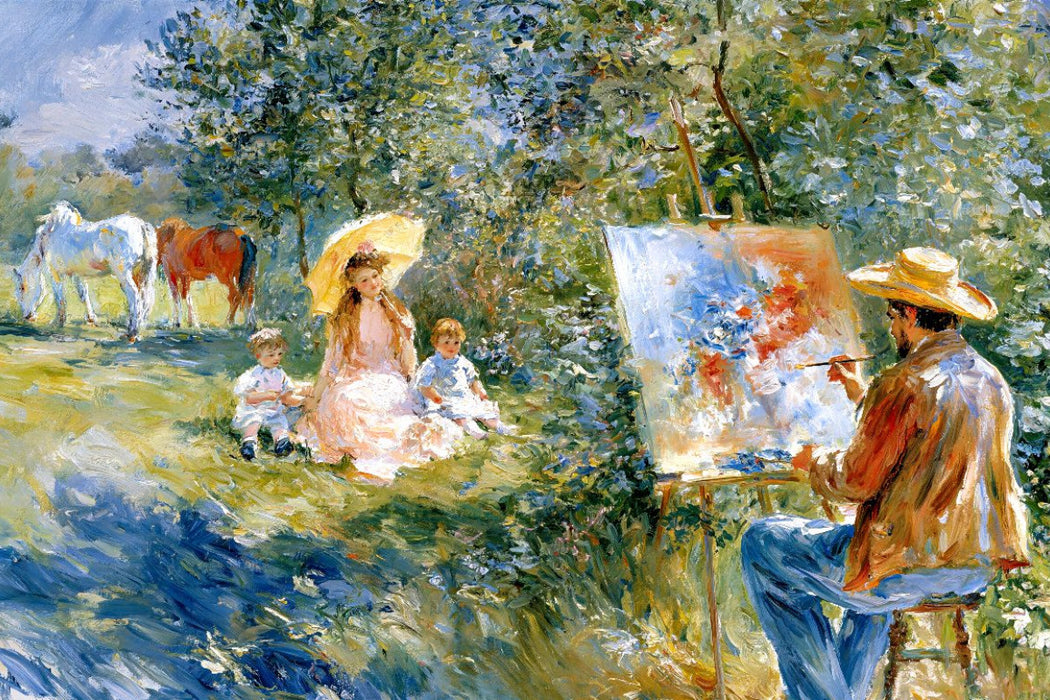 Premium Textil-Leinwand Ein Gemälde des Augenblicks