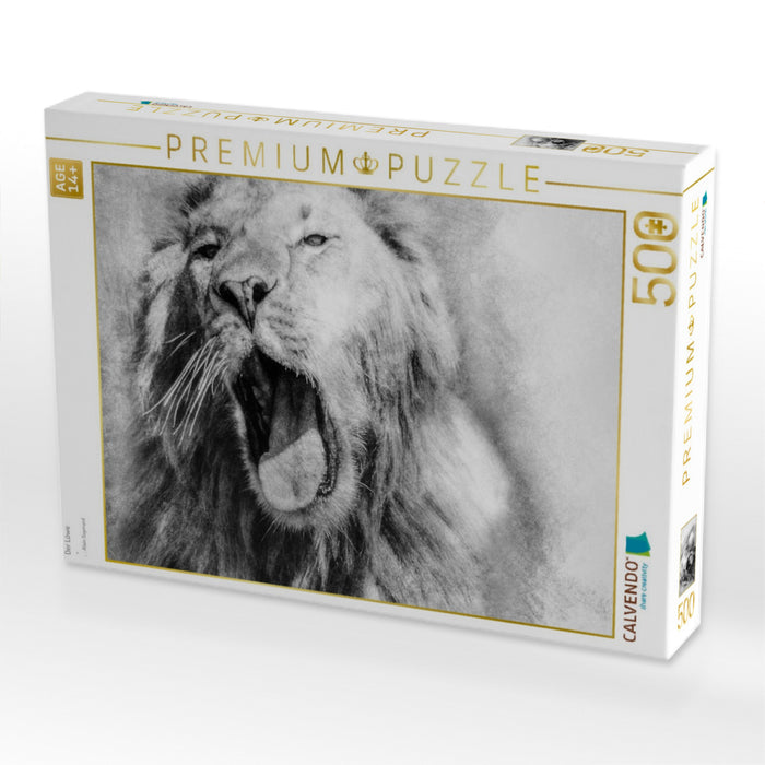 Der Löwe - CALVENDO Foto-Puzzle'