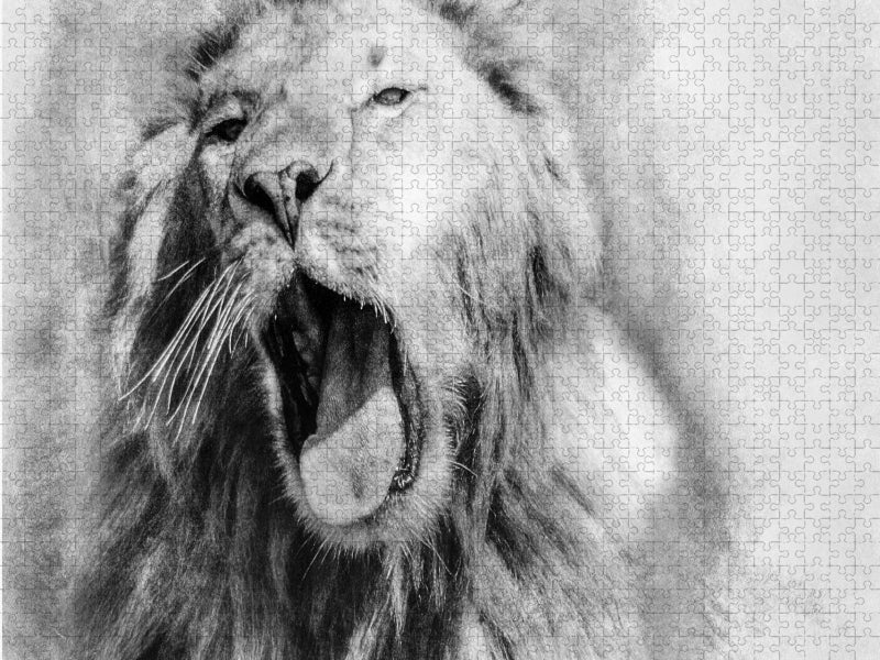 Der Löwe - CALVENDO Foto-Puzzle'
