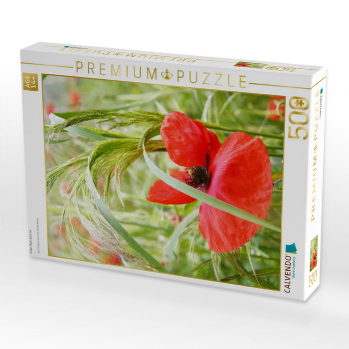Rote Mohnblume - CALVENDO Foto-Puzzle'