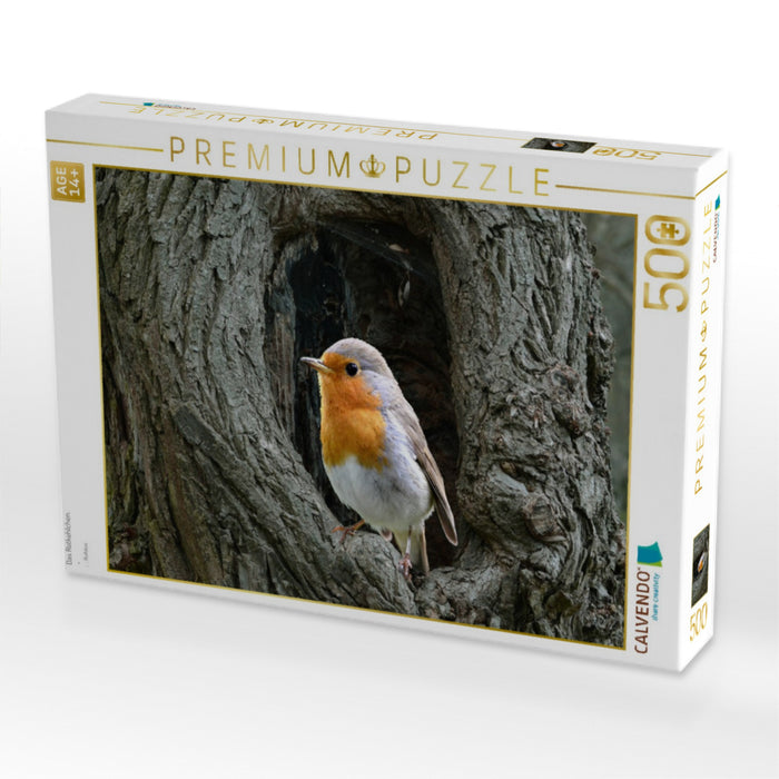Das Rotkehlchen. - CALVENDO Foto-Puzzle'