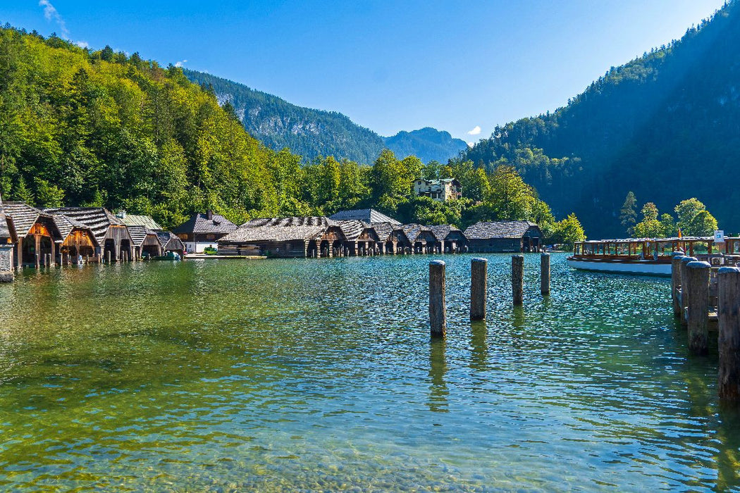 Premium Textil-Leinwand Schönau am Königssee