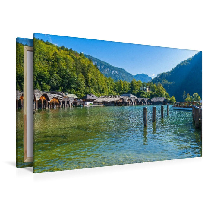 Premium Textil-Leinwand Schönau am Königssee