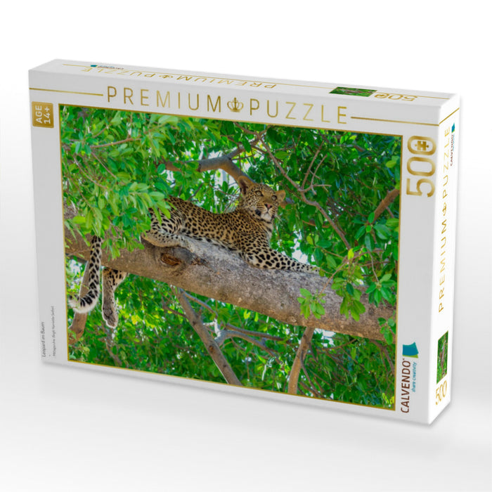 Leopard im Baum - CALVENDO Foto-Puzzle'