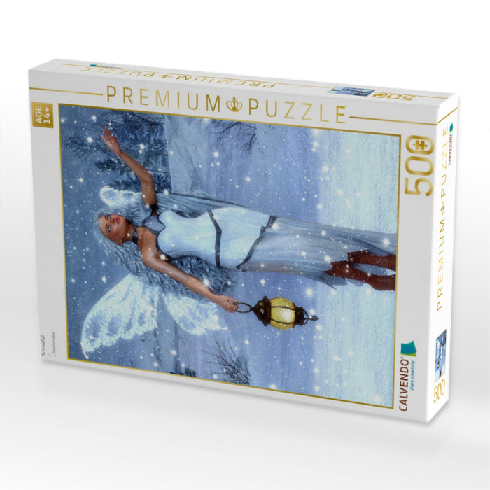 Schneefall - CALVENDO Foto-Puzzle'