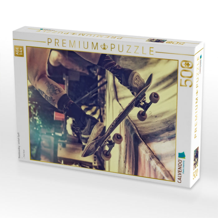 Skateboarding - einfach Spaß - CALVENDO Foto-Puzzle'