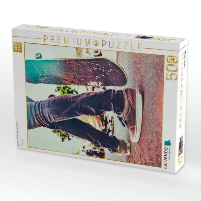 Skateboarding - einfach Spaß - CALVENDO Foto-Puzzle'