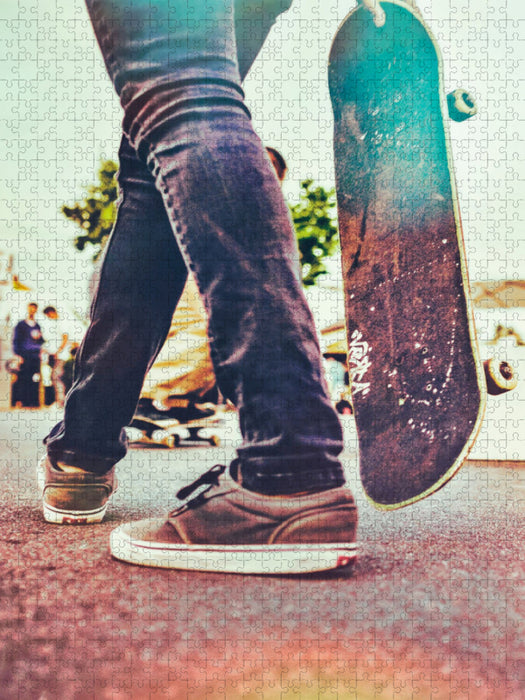 Skateboarding - einfach Spaß - CALVENDO Foto-Puzzle'