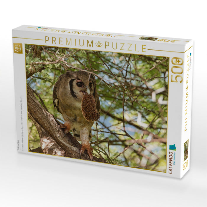 Eule mit Igel - CALVENDO Foto-Puzzle'