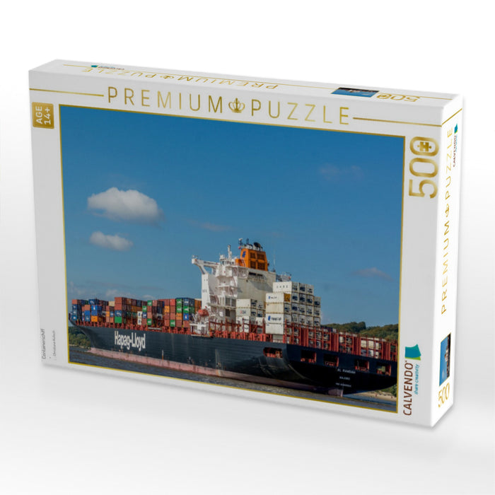 Containerschiff - CALVENDO Foto-Puzzle'