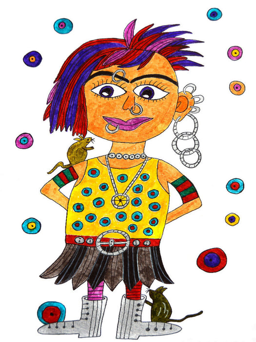 Punkerin - CALVENDO Foto-Puzzle'