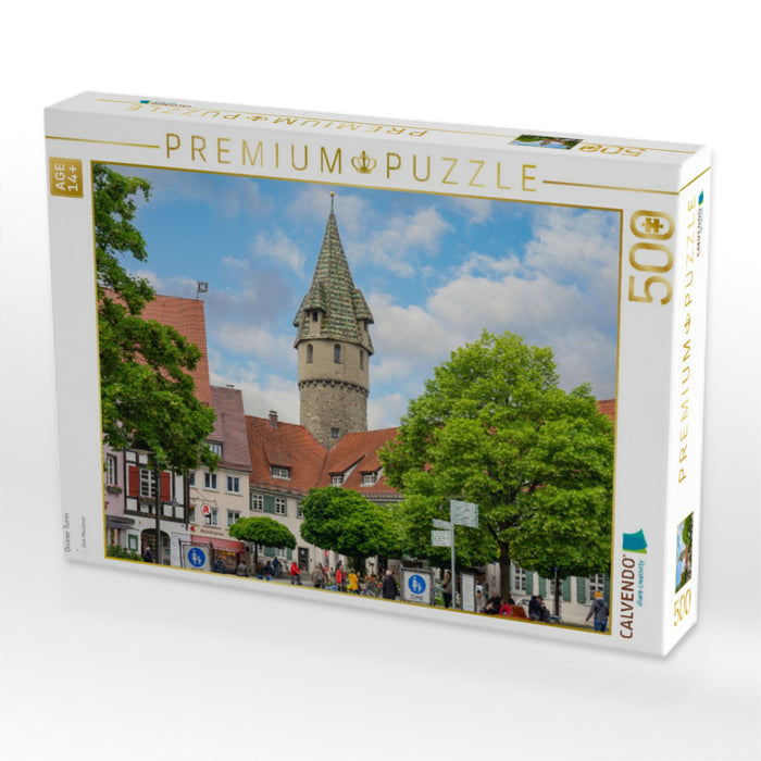 Grüner Turm - CALVENDO Foto-Puzzle'