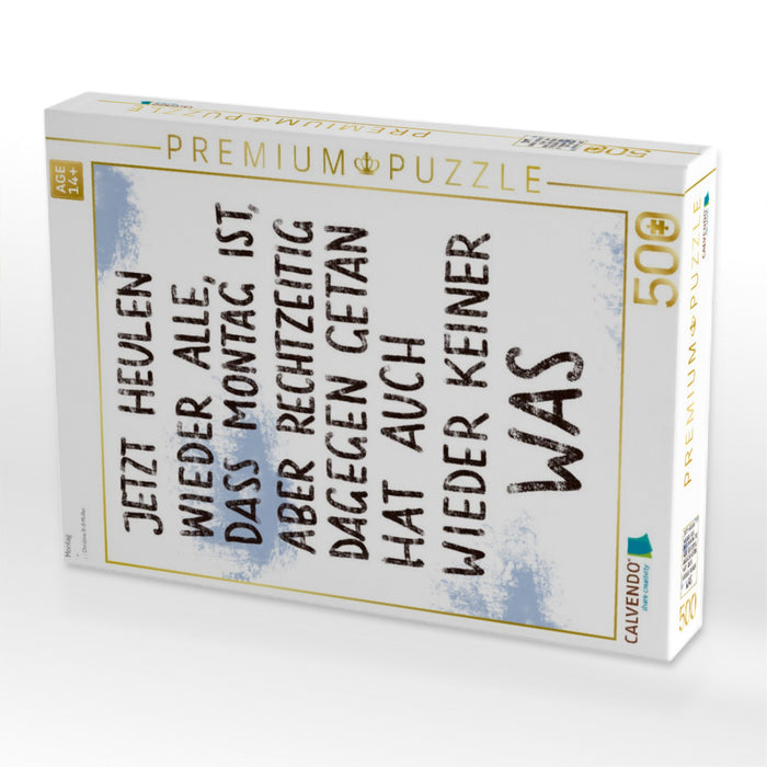 Montag - CALVENDO Foto-Puzzle'