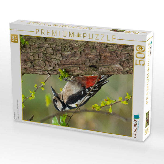 Buntspecht - CALVENDO Foto-Puzzle'