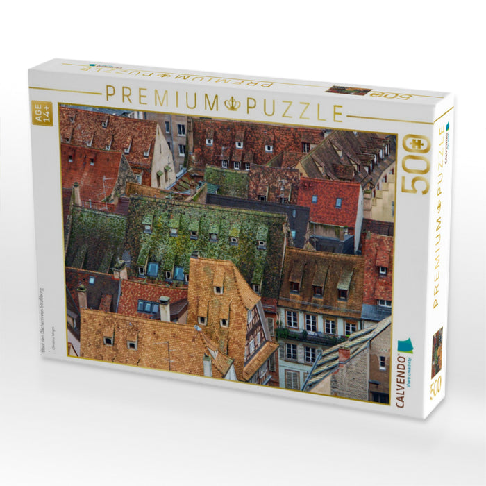 Über den Dächern von Straßburg - CALVENDO Foto-Puzzle'
